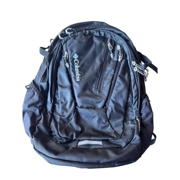 Columbia Monument Backpack Black Laptop Hiking Travel Student Padded Straps - Picture 1 of 16